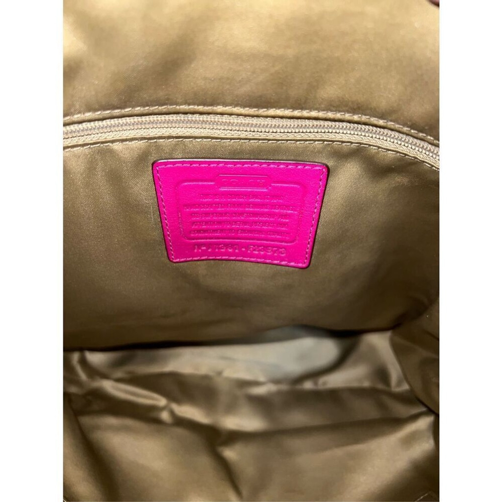 VTG COACH Daisy Magenta Leather Emma Shoulder Bag F23973 - Picture 10 of 11